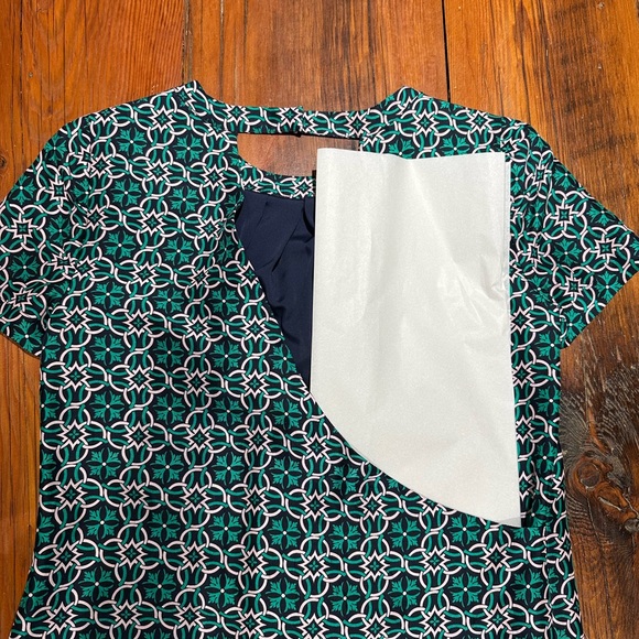 J. Crew "Swoop" Dress, Green & Navy, Women's 00 - Picture 8 of 11